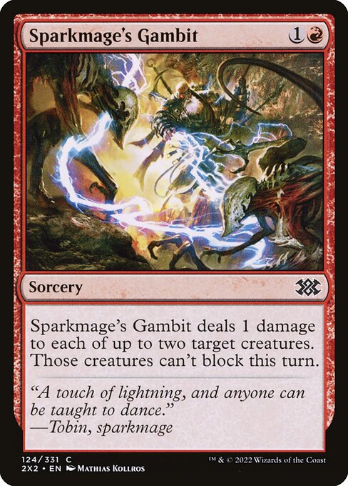 Sparkmage's Gambit - Double Masters 2022 Magic card