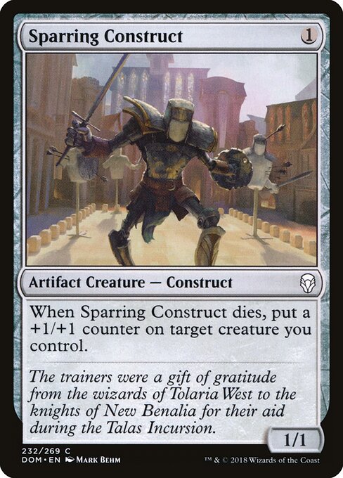 Sparring Construct - Dominaria Magic card