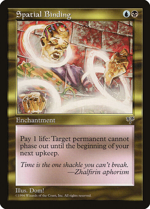 Spatial Binding - Mirage (#284) - Illustrated by Dom! - Magic: The Gathering Card