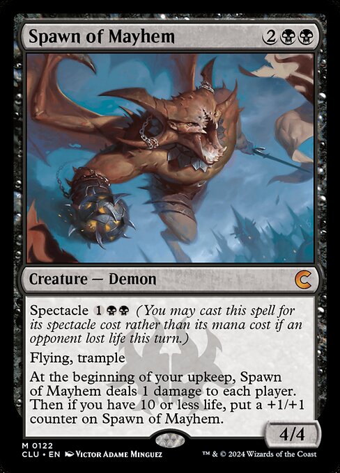 Spawn of Mayhem - Ravnica: Clue Edition Magic card