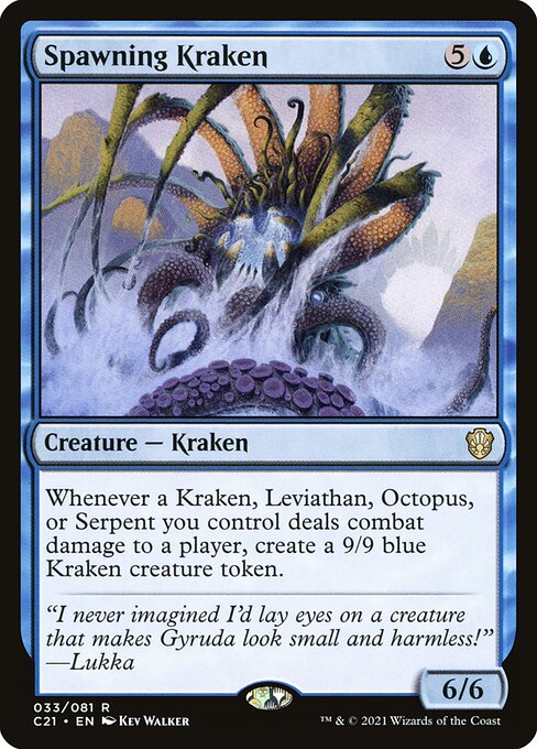 Spawning Kraken - Commander 2021 Magic card