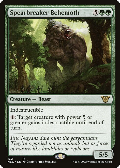 Spearbreaker Behemoth - Neon Dynasty Commander Magic card