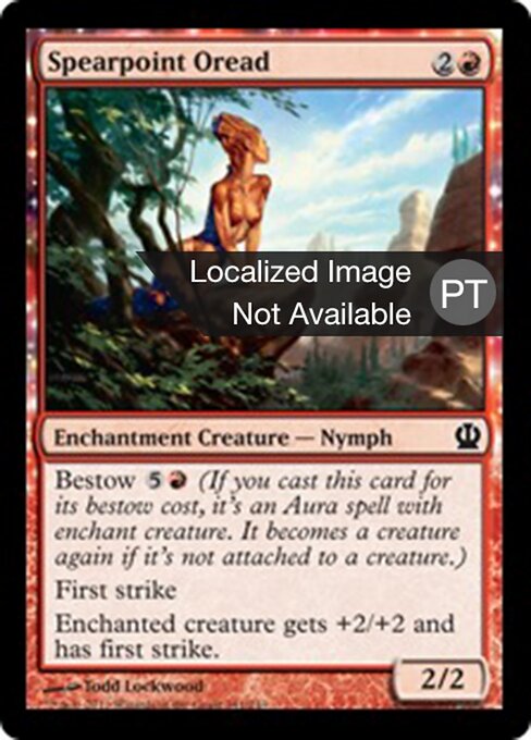 Oréade Ponta de Lança (Spearpoint Oread) - Theros (#141) - Illustrated by Todd Lockwood - Magic: The Gathering Card