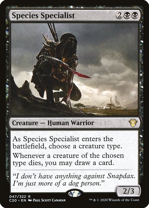 Species Specialist - Commander 2020 Magic card