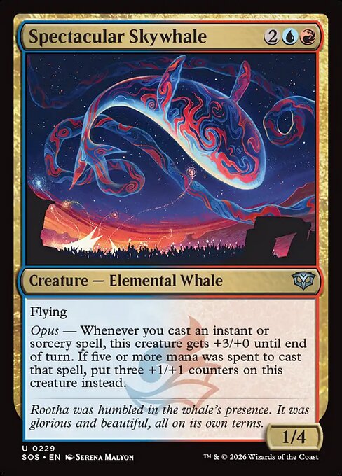 Spectacular Skywhale - Secrets of Strixhaven Magic card