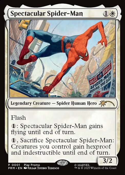 Spectacular Spider-Man - Spotlight Series (#6) - Illustrated by Julian Totino Tedesco - Magic: The Gathering Card