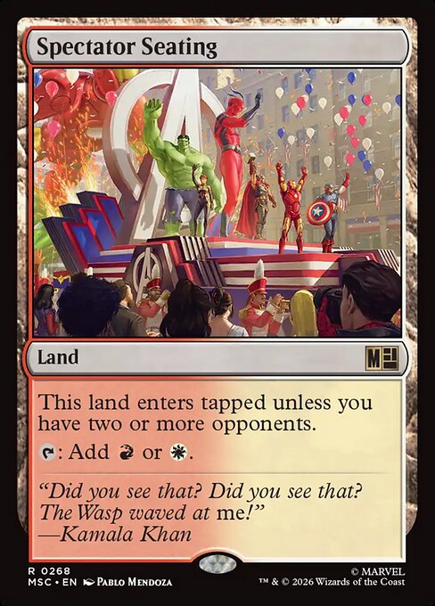 Spectator Seating - Marvel Super Heroes Commander Magic card