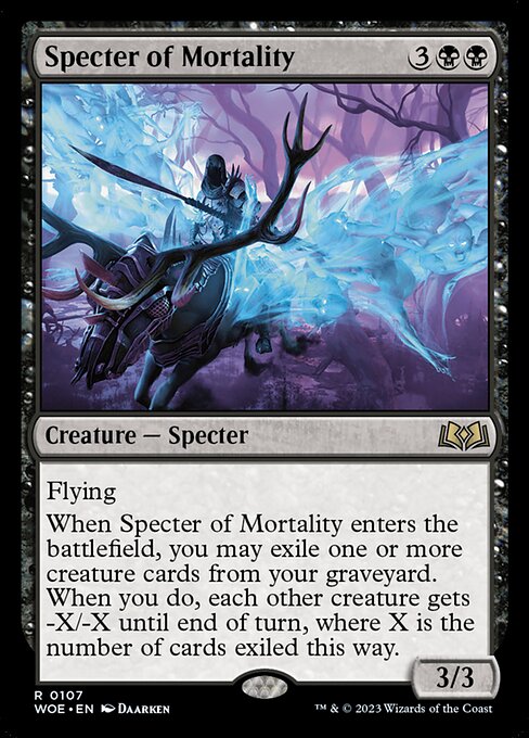 Specter of Mortality - Wilds of Eldraine Magic card