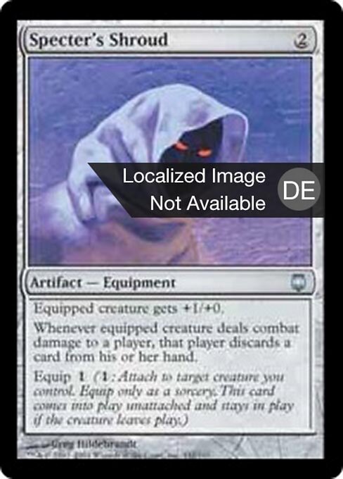 Manto dello Spettro (Specter's Shroud) - Darksteel (#142) - Illustrated by Greg Hildebrandt - Magic: The Gathering Card