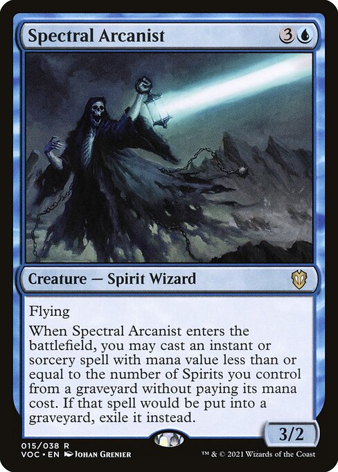 Spectral Arcanist - Crimson Vow Commander Magic card