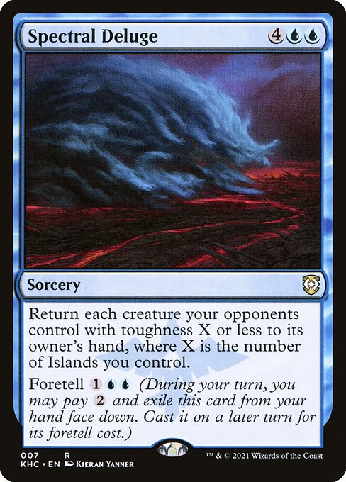 Spectral Deluge - Kaldheim Commander Magic card