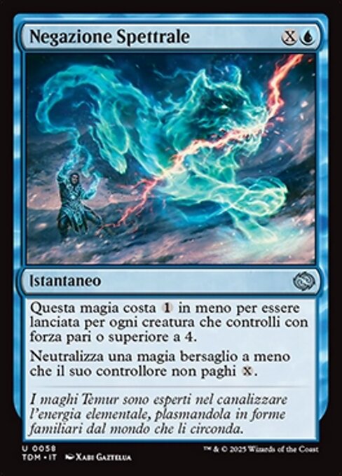 Déni spectral (Spectral Denial) - Tarkir: Dragonstorm (#58) - Illustrated by Xabi Gaztelua - Magic: The Gathering Card