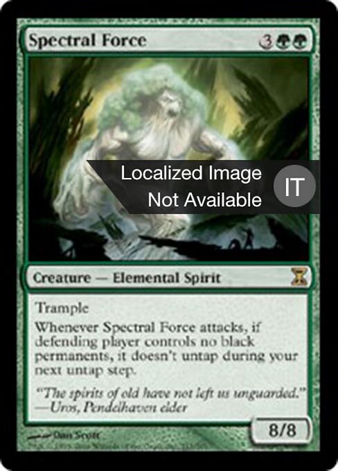 Forza Spettrale (Spectral Force) - Time Spiral (#217) - Illustrated by Dan Murayama Scott - Magic: The Gathering Card