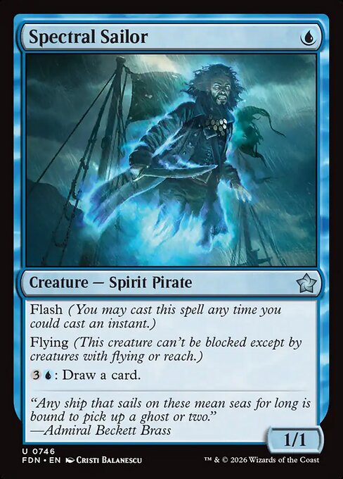 Spectral Sailor - Foundations Magic card