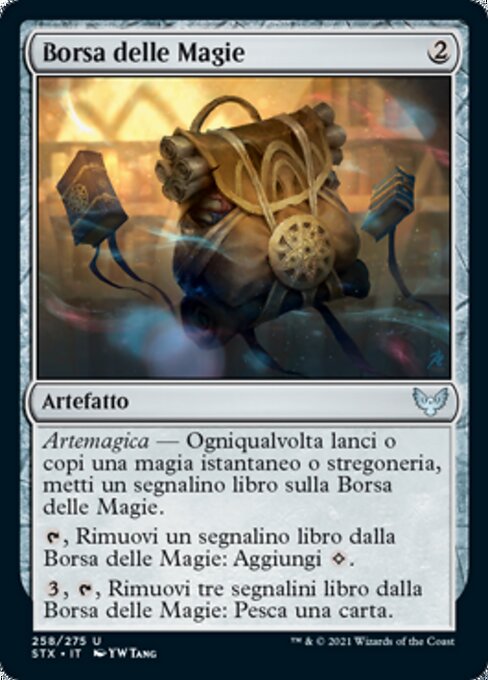 Borsa delle Magie (Spell Satchel) - Strixhaven: School of Mages (#258) - Illustrated by YW Tang - Magic: The Gathering Card