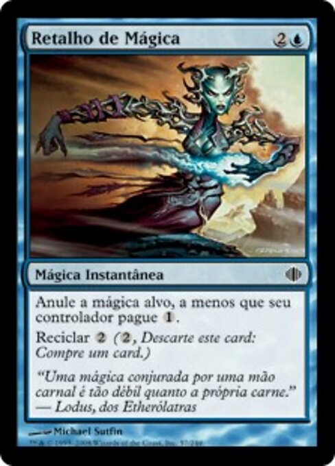 剪咒 (Spell Snip) - Shards of Alara (#57) - Illustrated by Michael Sutfin - Magic: The Gathering Card