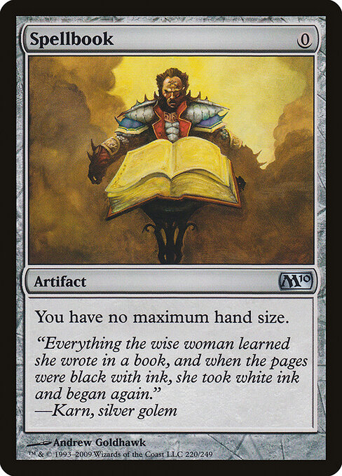 Spellbook - Magic 2010 (#220) - Illustrated by Andrew Goldhawk - Magic: The Gathering Card