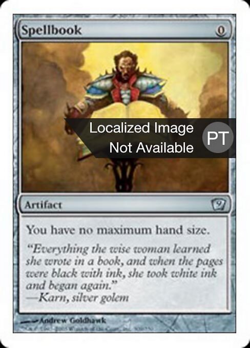 Spellbook - Tenth Edition (#343) - Illustrated by Andrew Goldhawk - Magic: The Gathering Card