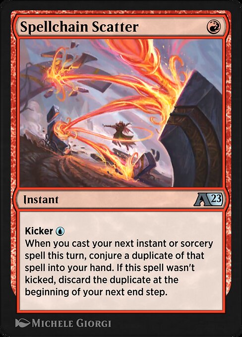 Spellchain Scatter - Alchemy: Dominaria (#15) - Illustrated by Michele Giorgi - Magic: The Gathering Card