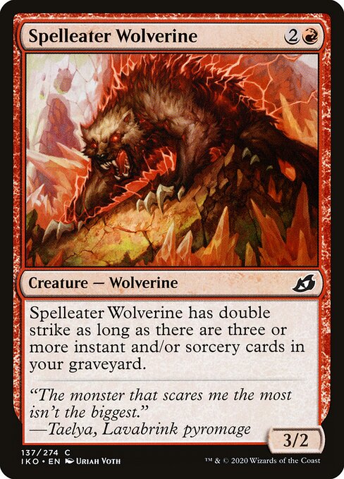 Spelleater Wolverine - Ikoria: Lair of Behemoths Magic card