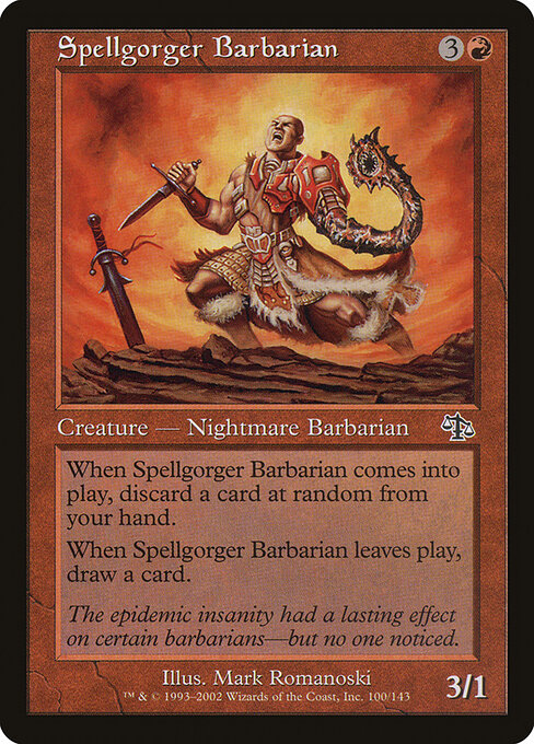 Spellgorger Barbarian - Judgment Magic card