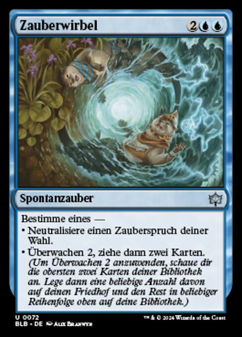Zauberwirbel (Spellgyre) - Bloomburrow (#72) - Illustrated by Alix Branwyn - Magic: The Gathering Card