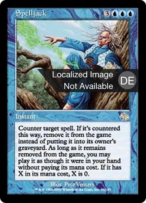 Zauberentführung (Spelljack) - Judgment (#51) - Illustrated by Pete Venters - Magic: The Gathering Card