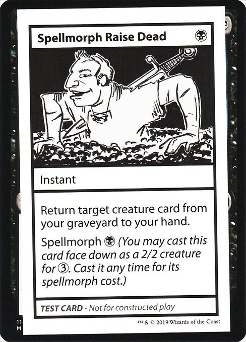 Spellmorph Raise Dead - Mystery Booster Playtest Cards 2021 Magic card