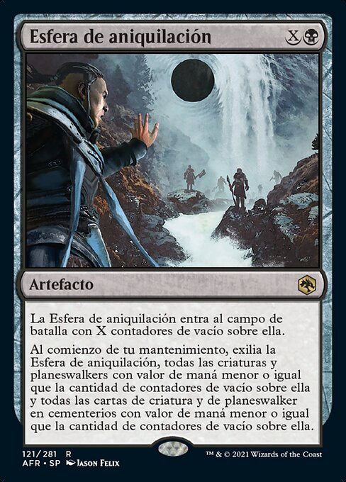 절멸의 구체 (Sphere of Annihilation) - Adventures in the Forgotten Realms (#121) - Illustrated by Jason Felix - Magic: The Gathering Card