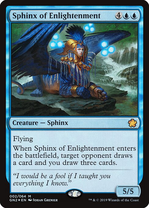 Sphinx of Enlightenment - Game Night 2019 Magic card