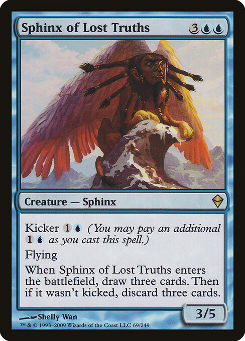 Sphinx of Lost Truths - Zendikar Magic card