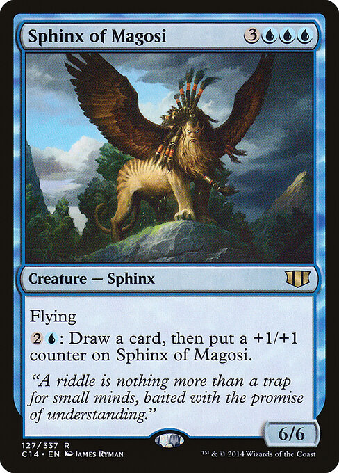 Sfinge di Magosi (Sphinx of Magosi) - Commander 2014 (#127) - Illustrated by James Ryman - Magic: The Gathering Card