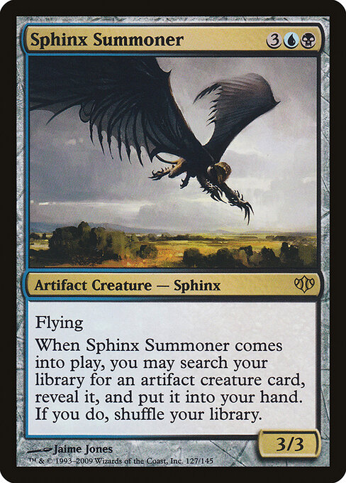 スフィンクスの召喚士 (Sphinx Summoner) - Conflux (#127) - Illustrated by Jaime Jones - Magic: The Gathering Card