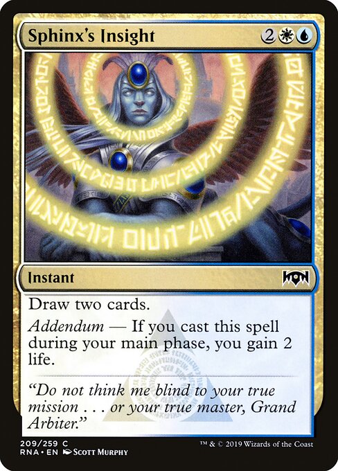 Sphinx's Insight - Ravnica Allegiance Magic card