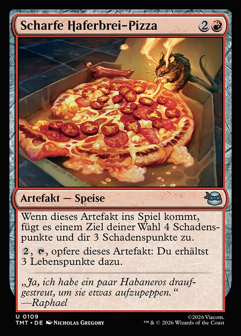 Spicy Oatmeal Pizza