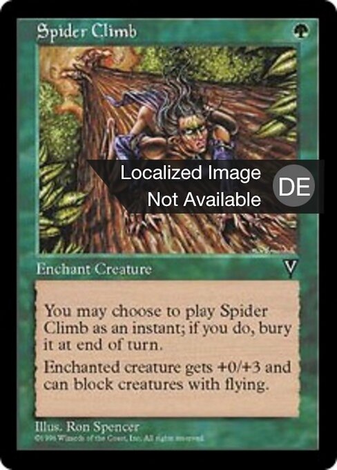 Spinnenbeine (Spider Climb) - Visions (#120) - Illustrated by Ron Spencer - Magic: The Gathering Card