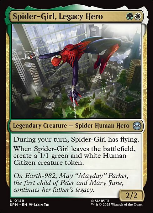 Spider-Girl, Legacy Hero - Marvel's Spider-Man Magic card
