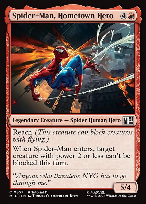Spider-Man, Hometown Hero - Marvel Super Heroes Commander Magic card