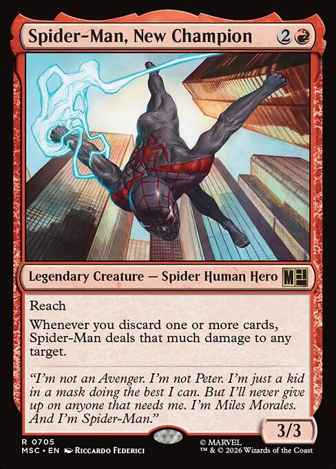 Spider-Man, New Champion - Marvel Super Heroes Commander Magic card