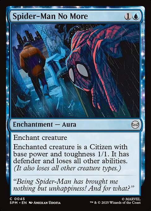 Spider-Man No More - Marvel's Spider-Man Magic card