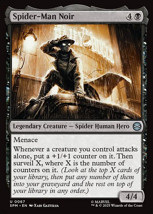 Spider-Man Noir - Marvel's Spider-Man Magic card
