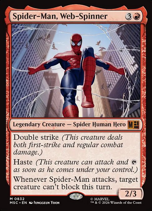 Spider-Man, Web-Spinner - Marvel Super Heroes Commander Magic card