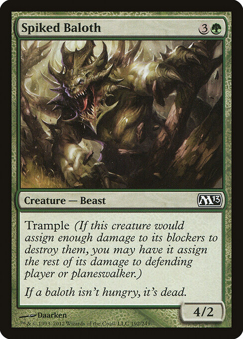 Spiked Baloth - Magic 2013 Magic card