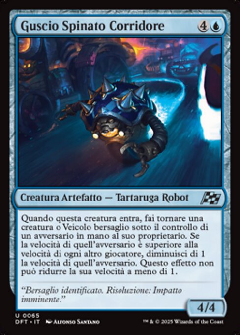 Stachelpanzer-Schikanierer (Spikeshell Harrier) - Aetherdrift (#65) - Illustrated by Alfonso Santano - Magic: The Gathering Card