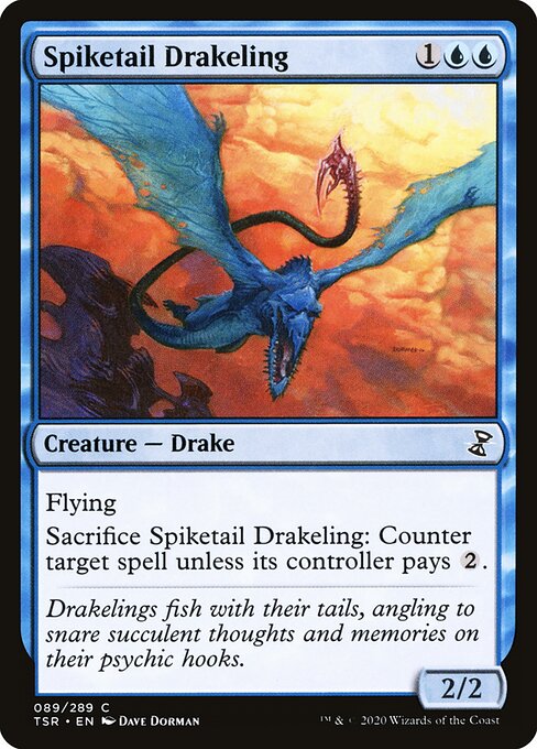 Spiketail Drakeling - Time Spiral Remastered (#89) - Illustrated by Dave Dorman - Magic: The Gathering Card