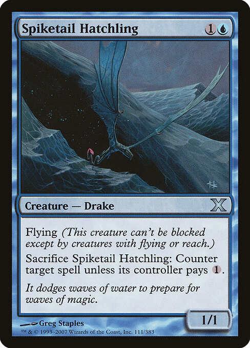 Spiketail Hatchling - Tenth Edition Magic card