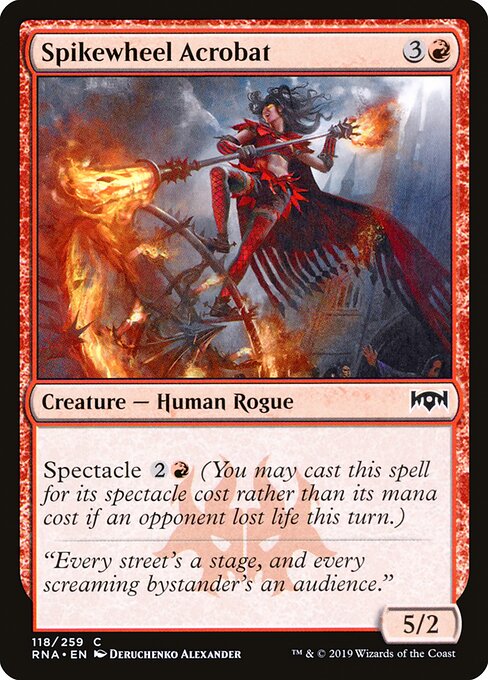 Spikewheel Acrobat - Ravnica Allegiance Magic card