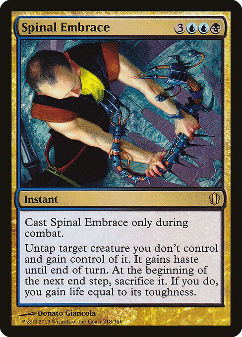 Abrazo espinal (Spinal Embrace) - Commander 2013 (#218) - Illustrated by Donato Giancola - Magic: The Gathering Card