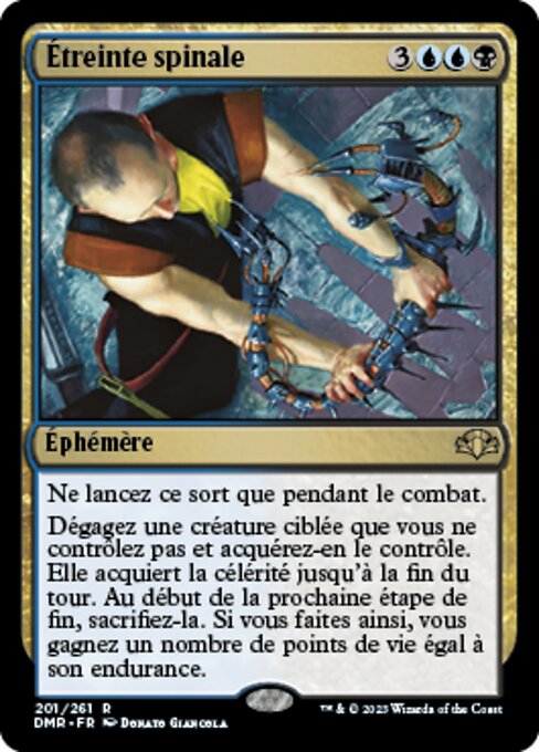Abbraccio Vertebrale (Spinal Embrace) - Dominaria Remastered (#201) - Illustrated by Donato Giancola - Magic: The Gathering Card