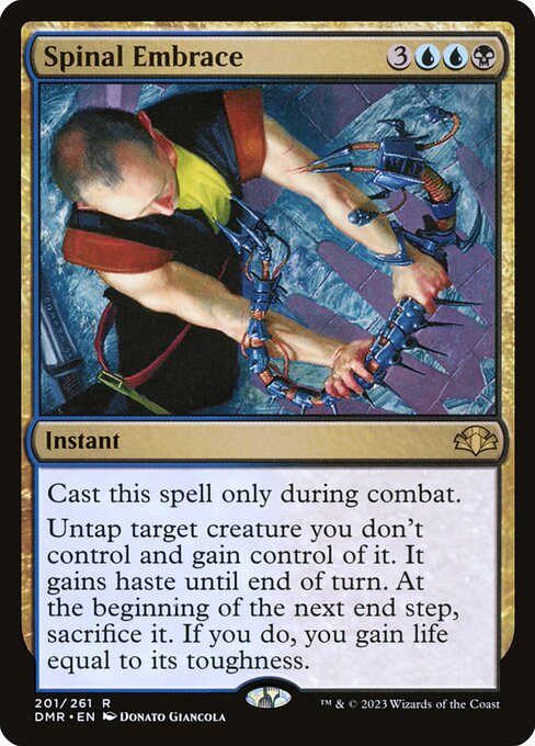 Spinal Embrace - Dominaria Remastered (#201) - Illustrated by Donato Giancola - Magic: The Gathering Card